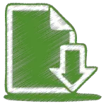 green-document-download-icon